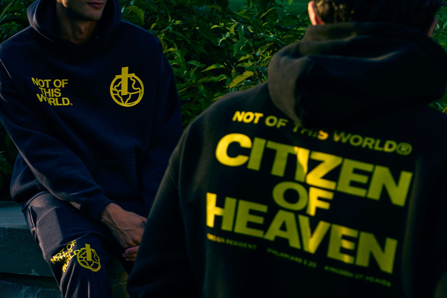 Citizen of Heaven hoodies in the field